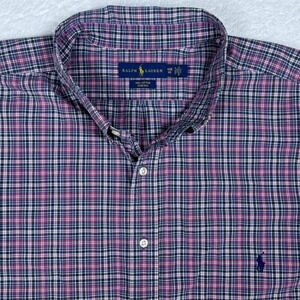 Ralph‎ Lauren 4XB Plaid Stretch Button Down Shirt Mens